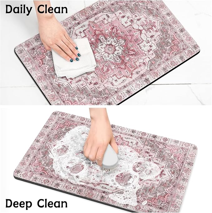 Pet Food Mats for Floor, Absorbent Dog Mat for Food and Water Dispenser Mat, Dog Food Mat Quick Dry Cat Food Mat Pet Supplies