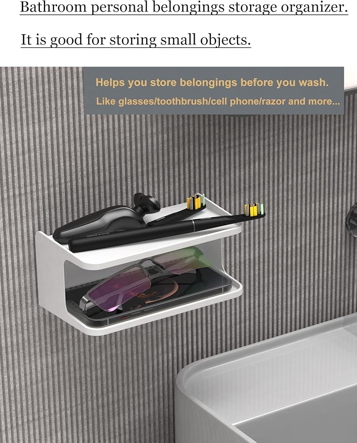 Bedside Wall Shelf Organizer, Small Bedside Shelf, | Wall Mount - Image 4