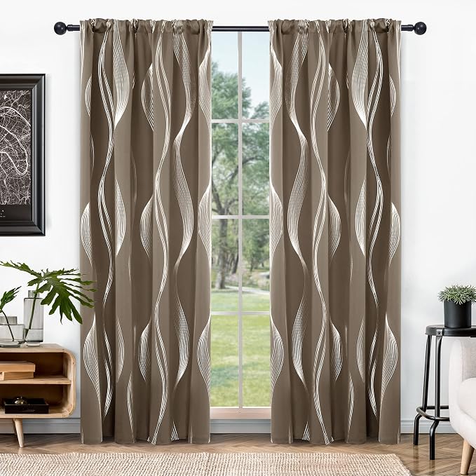 Deconovo Blackout Back Tab Curtains - Image 2