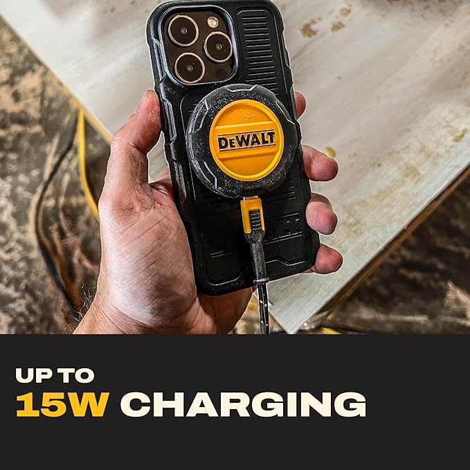 DEWALT Magnetic Phone Holder for Car Kit, Heavy Duty Wireless Charger, Vent Mount, Dash Mount, Charging Mounted Holders Cell Phone Holders for Your Car Accessories for Women Men for iPhone 17 16 15 14