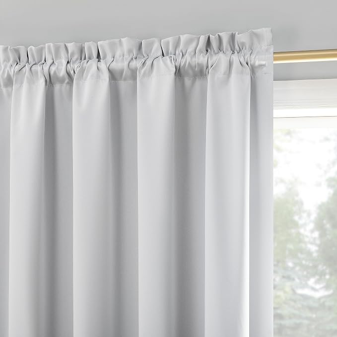 Sun Zero Oslo Theater Grade Extreme 100% Blackout Rod Pocket Curtain Panel - Image 3