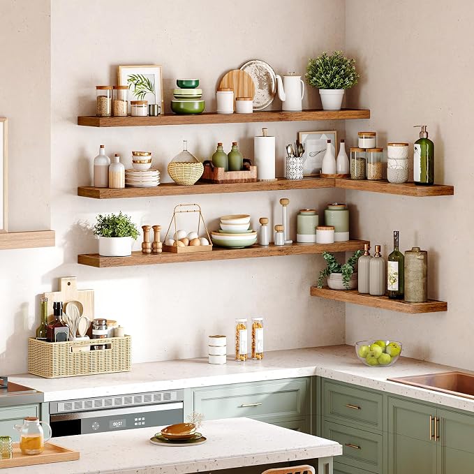 HOOBRO 70.9" Floating Shelves for Wall, for Wall Decor Storage in Bathroom - Image 2
