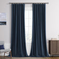 Joywell 100% Blackout Extra Long Linen Curtains 120 Inches Long by Joywell