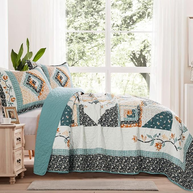 VAPUTAR Cotton Fill Quilt King Size Bedding Set - Image 4