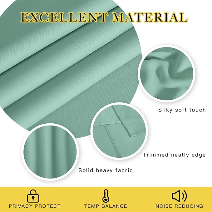 NICETOWN Blackout 108 inch Curtains - Image 3
