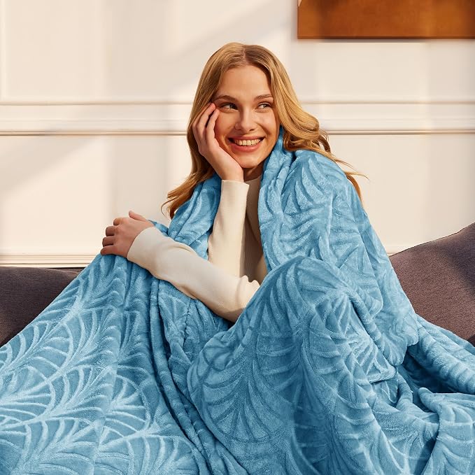 Whale Flotilla Soft Flannel Fleece Throw Blanket - Image 3