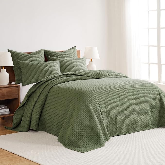 Levtex Home Cross Stitch Reversible King Bedspread Set - Image 2