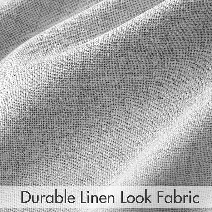 MIULEE 100% Blackout Curtains 84 inches Long Linen Curtains & Drapes - Image 7