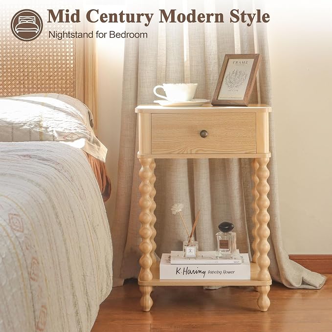 AWASEN Night Stand, Small End Table - Image 5