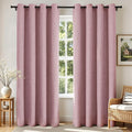 Joydeco Blackout Curtains 84 Inches Long 2 Panels Burg, Room Darkening Curtains by JOYDECO