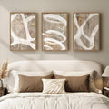 Framed Neutral Abstract Wall Art by Cuspin