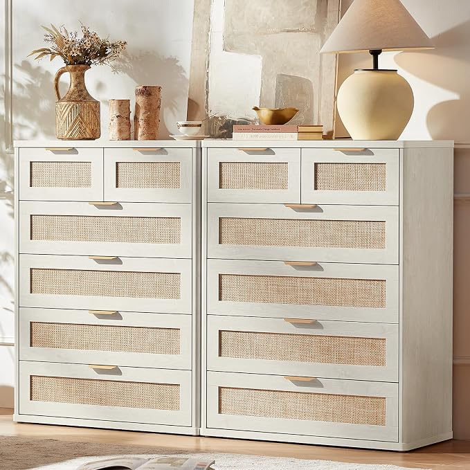 LEYAOYAO Rattan Dresser for Bedroom Set 2 - Image 9