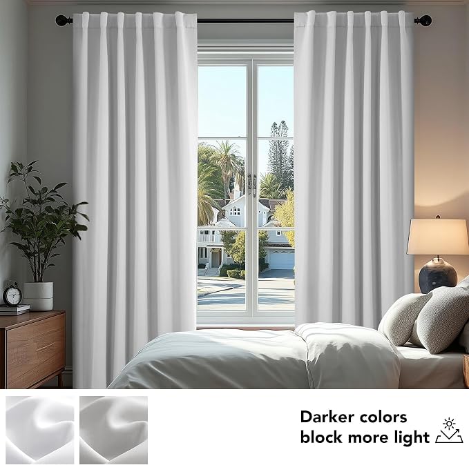 Deconovo Blackout Curtains for Bedroom, Living Room Curtains 54 Inches Long | - Image 5