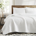 Oversized King Quilt-White Lightweight Bedspreads Quilt Bedding Set | Soft by WRENSONGE