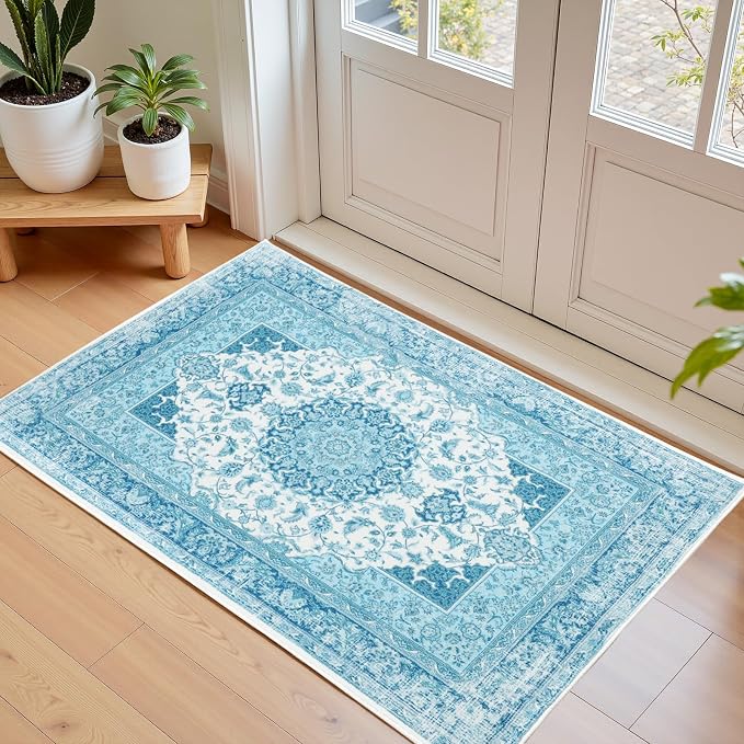 Macgace Washable Vintage Small Area Rug by Macgace