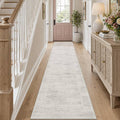 Latte&Fog Hallway Runner Rug 2x10 Non Slip Washable Ivory Rugs by LatteFog