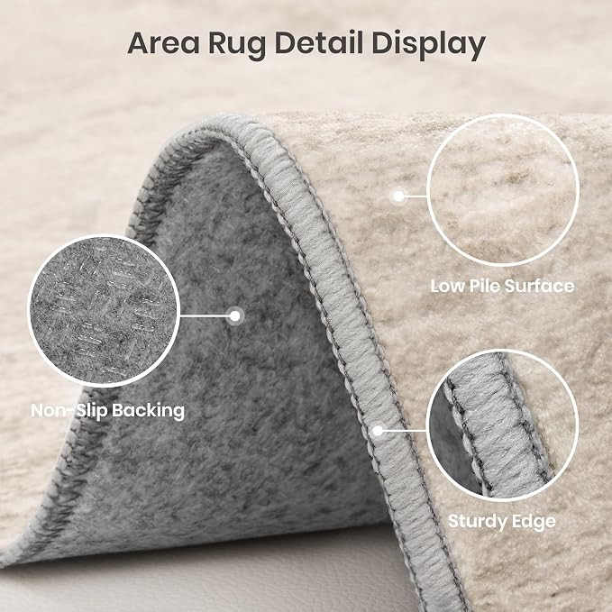 9x12 Area Rug Non Slip, Large Washable Rugs - Image 4