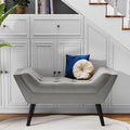 Upholstered Tufted Small Cute Bench Ottoman by Andeworld