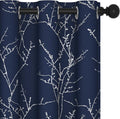 Deconovo Blackout Curtains, Thermal Insulated Soundproof Drapes, Branch Silver by Unknown