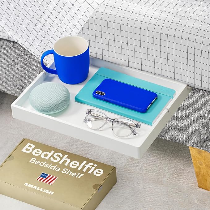 BedShelfie Bedside Shelf for Dorm Room by BedShelfie