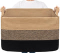 Goodpick 85L Large Woven Blanket Basket, Pillows & Toys, Living Room, Bedroom & by Goodpick