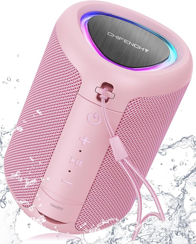 Portable Bluetooth Speaker Valentines Gifts For Him: Powerful Crystal Clear Sound/Romantic Light/IPX5 Waterproof/All Day Playtime/BT 5.3/TWS Paring,Small Wireless Speaker for Outdoor|Travel|Date Night