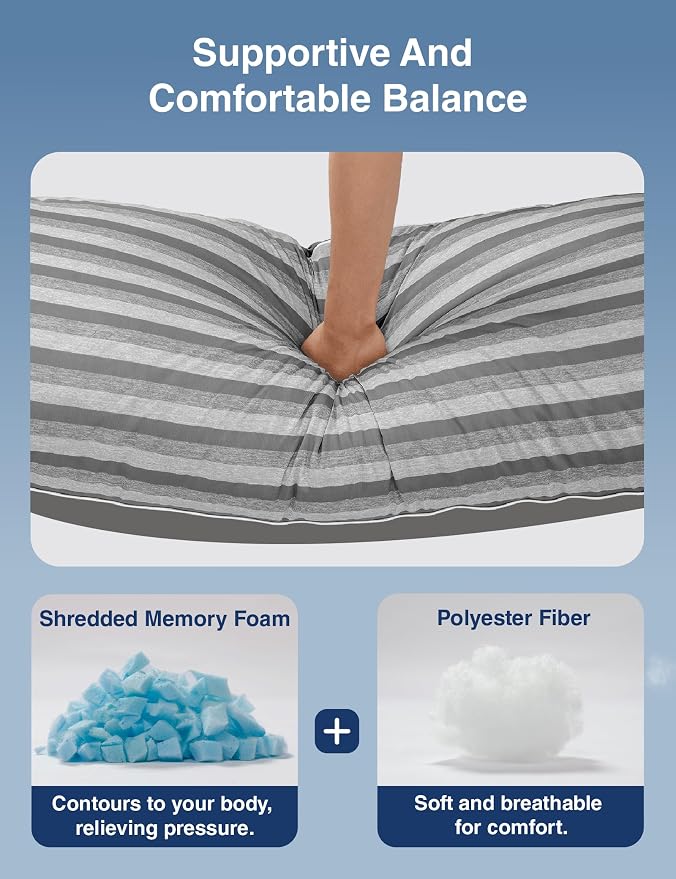ZonLi Cooling Body Pillow for Adults, Long Pillow - Image 6