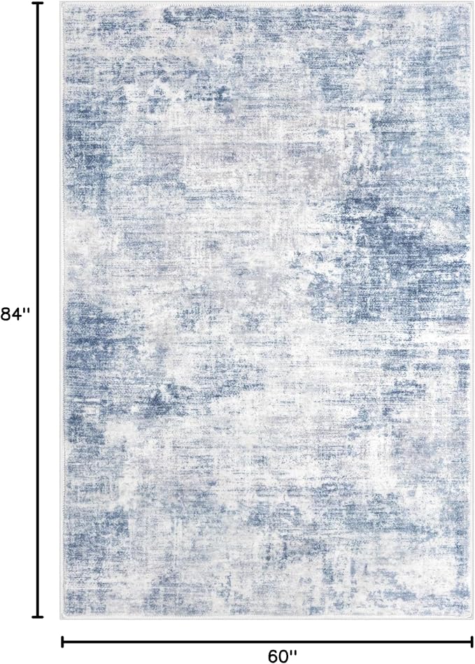 Abstract Area Rugs 5x7 Ft Washable Rugs - Image 2