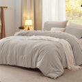 Bedsure Full Comforter Set, Linen Soft Prewashed Bedding by Unknown