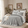 Ruffle Skirt Bedspread Set Flower Style by Uozzi+Bedding