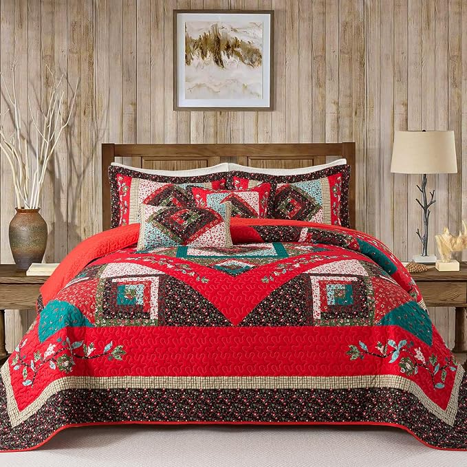 VAPUTAR Farmhouse Queen Quilt by VAPUTAR
