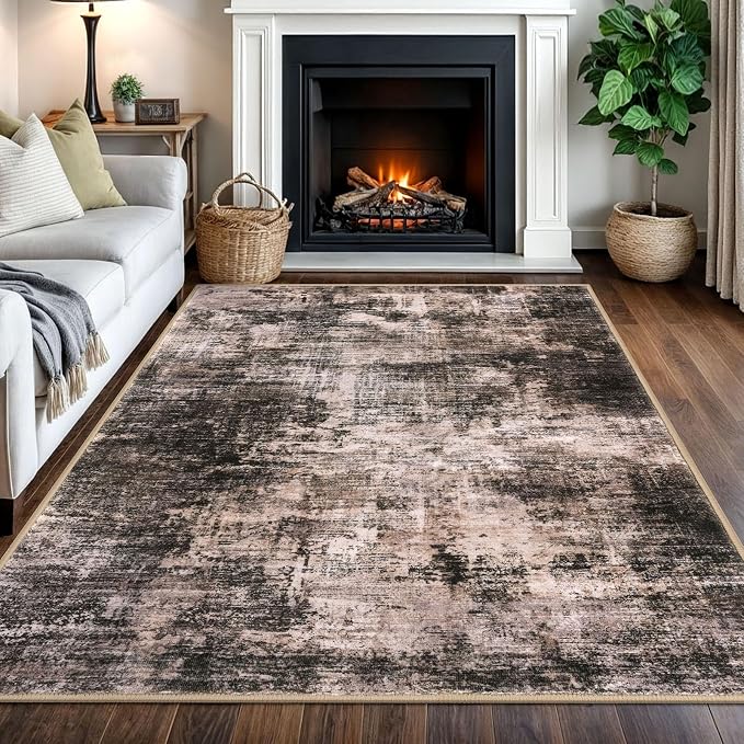 Abstract Area Rugs 5x7 Ft Washable Rugs by iOhouze