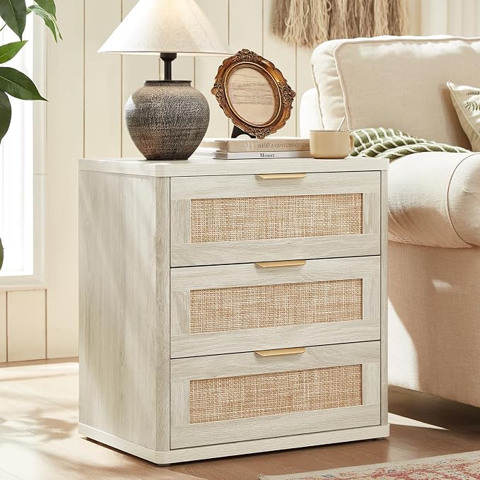 LEYAOYAO Rattan 23" Nightstands Set of 2 - Image 4