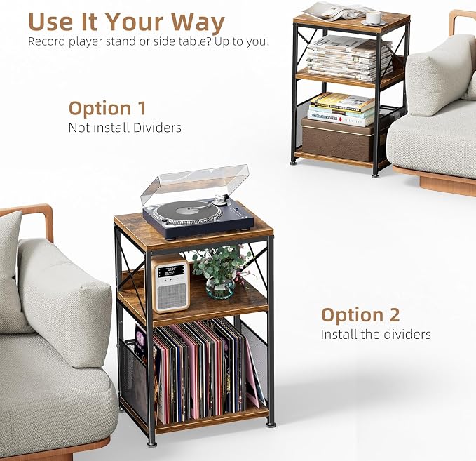 Simple Trending Record Player Stand, Turntable Stand - Image 5