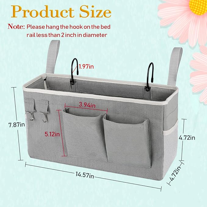 Bedside Caddy Bedside Storage Bag - Image 4