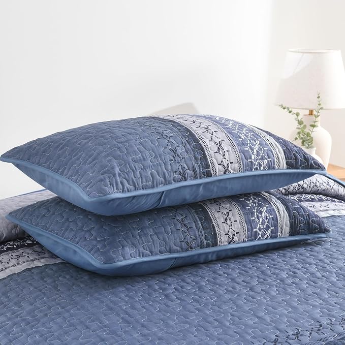 Cottolester Queen Quilt Bedding Set, All Seasons Microfiber Boho Quilt Set - Image 9