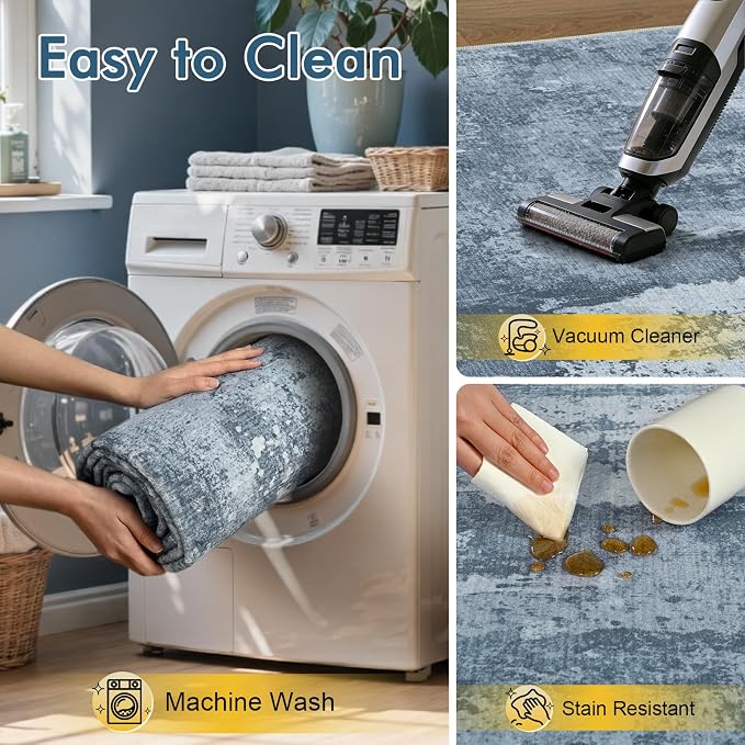 6x9 Ft Large Area Rugs for Living Room, Soft Non-Slip Washable Rugs Modern - Image 7