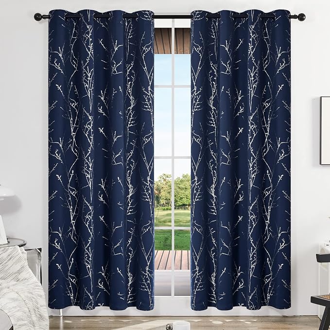 Deconovo Living Room Curtains 95 Inches Long, Thermal Insulated, Room Darkening - Image 2