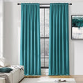 108 Inches Length Rod Pocket Curtains by DONREN