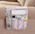 Brilliant Sunshine Grey Cupid & Pink Rose Couch Armrest Cover, Armrest by BrilliantSunshine