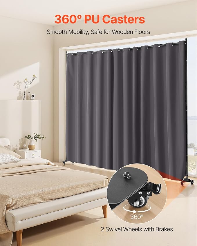 VEVOR Room Divider, Portable Panel Room Divider - Image 4