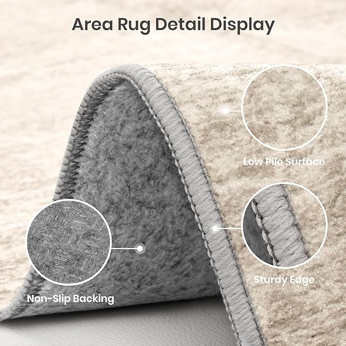 9x12 Area Rug Non Slip, Large Washable Rugs - Image 7
