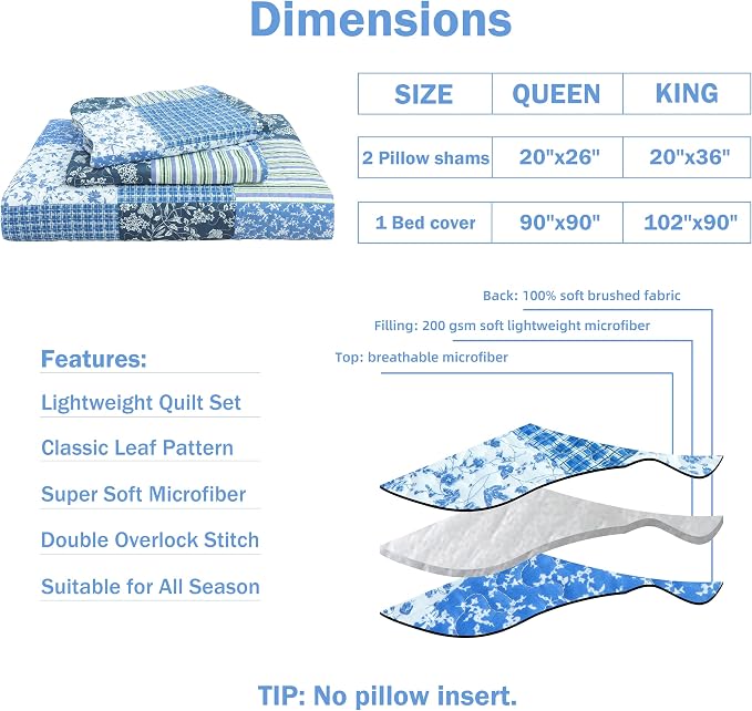 Cmfshape Summer Floral King Quilted Bedspread, Romantic Pink Quilt Set - Image 6