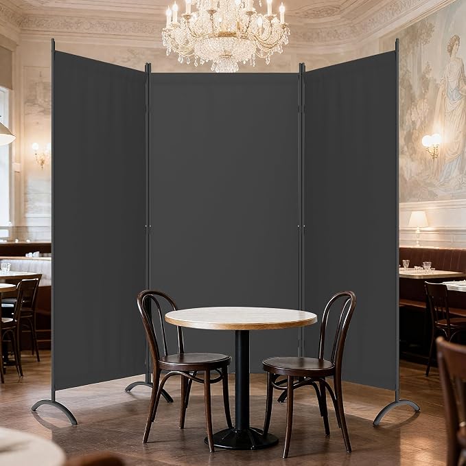 3 Panel Room Divider 6 Ft Folding Screen Room Dividers - Image 7
