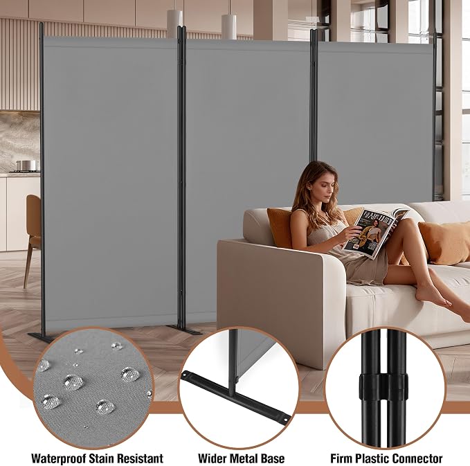 Room Divider 6FT Folding Privacy Screen - Image 4