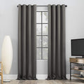 Sun Zero Nordic 2-Pack Dorm Curtain Theater Grade Extreme 100% Blackout Grommet by SunZero%E2%84%A2