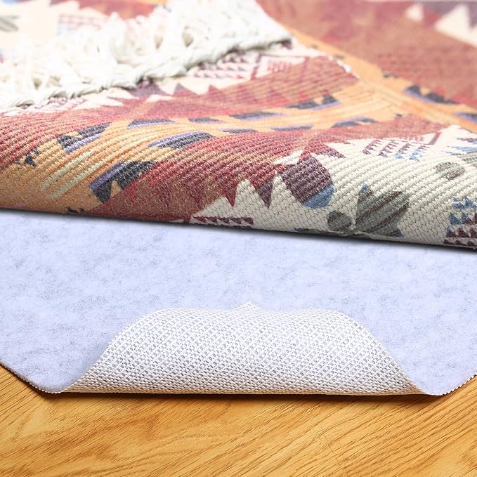 Non Slip Rug Pad, Natural Rubber Backing Rug Pads 1/4” Thick, Felt Rug Gripper Pad, Non Slip Under Carpet Mat, Under Rug Cushion for Hardwood Floors, Carpet Runners (2x3FT)
