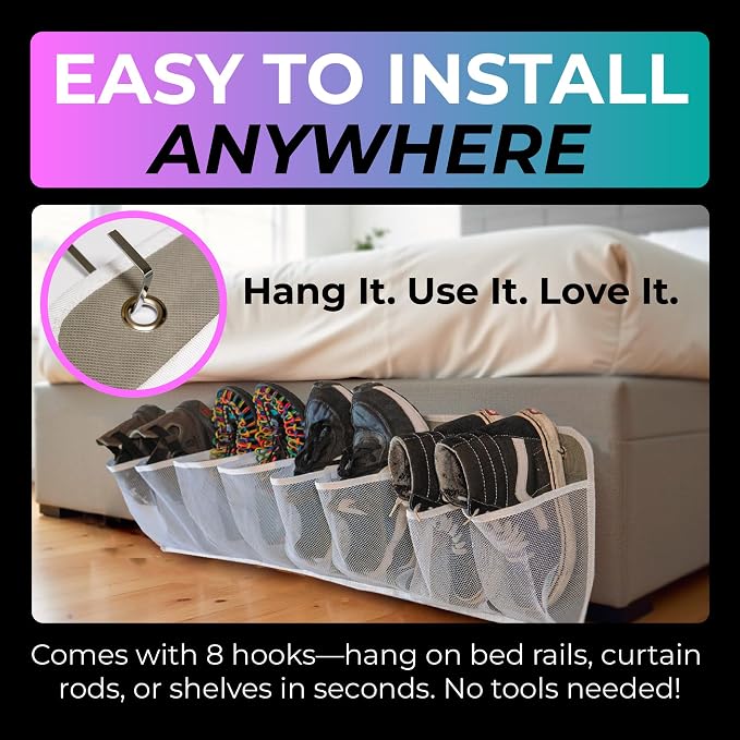 RV Shoe Storage for Bedside - Image 6