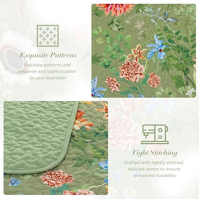 Yiran Floral Quilts Queen Size - Image 5