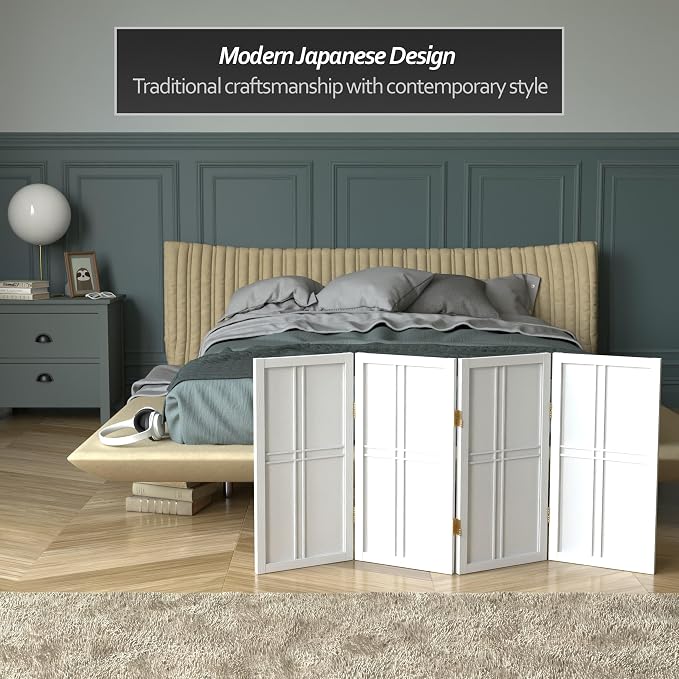 2 ft. Short Desktop Double Cross Shoji Screen - Image 3